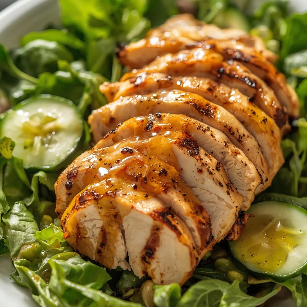 1. Grilled Chicken Salad____Chicken breast is a lean source of protein. Grill it, slice it, and add to a salad with leafy greens, cucumbers, and a light vinaigrette dressing. This meal is easy to prepare and keeps you full without extra cal