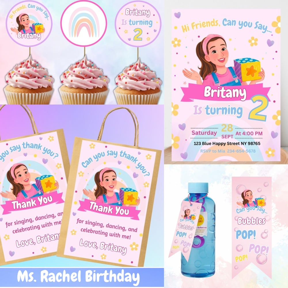 Ms Rachel Birthday Decoration