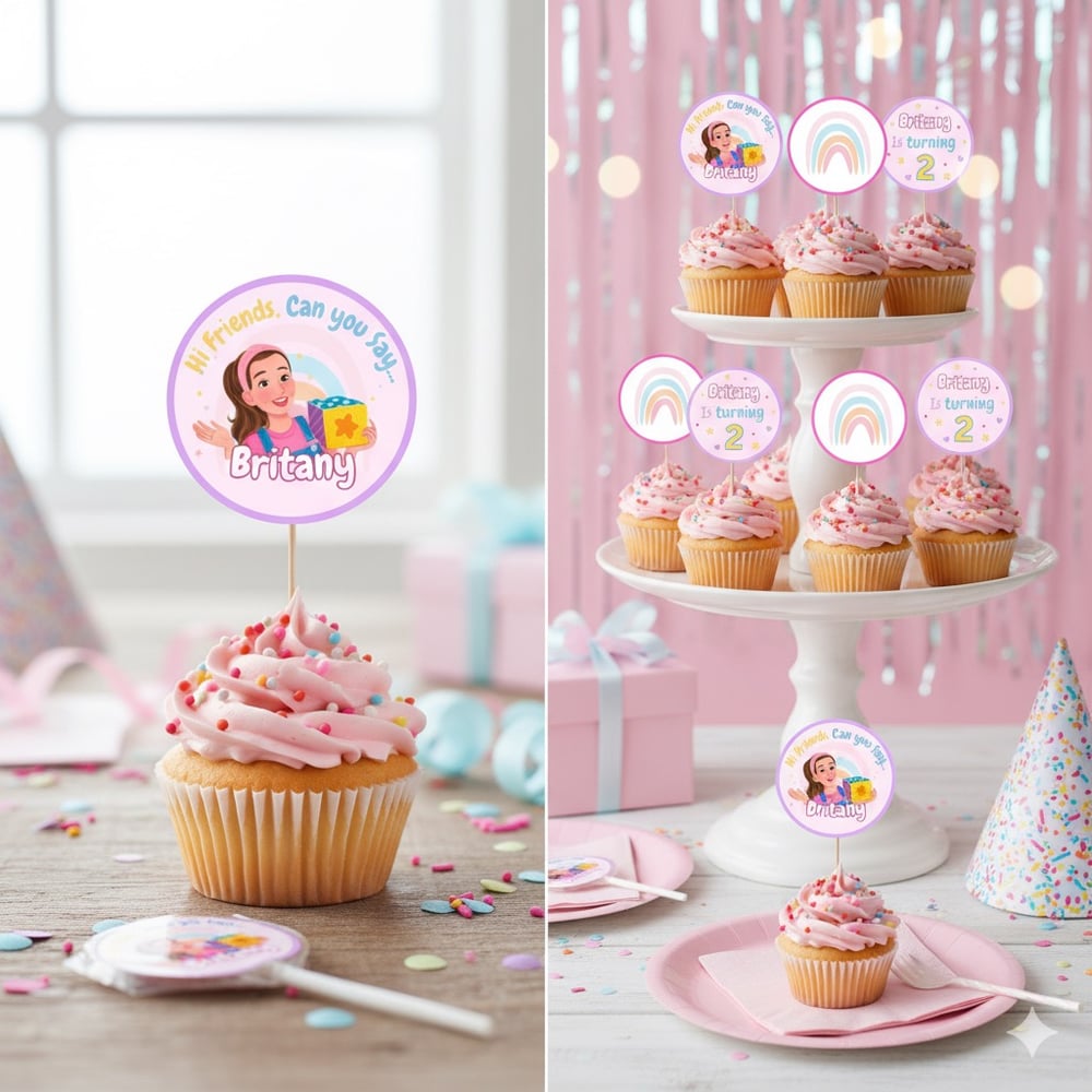 Cupcake Ms Rachel Birthday party