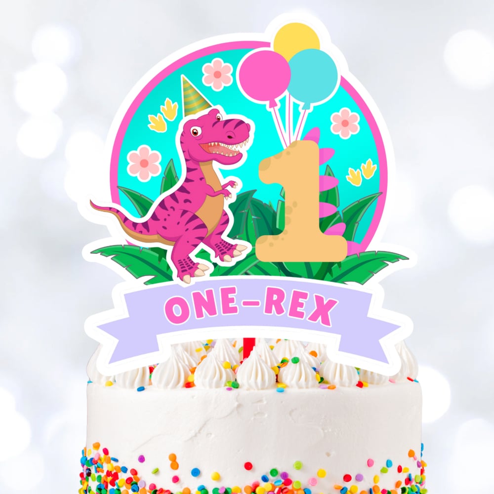 Cake Topper for Dinosaur Birthday