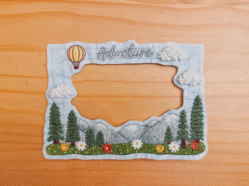 how to make an embroidery photo frame