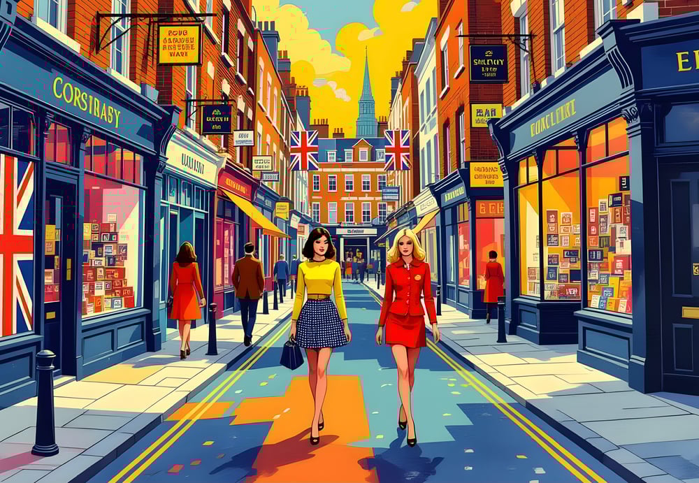 London Carnaby Street in the 1960s