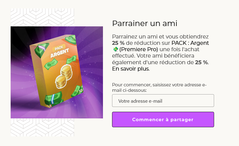 parrainer un ami shelfcut
