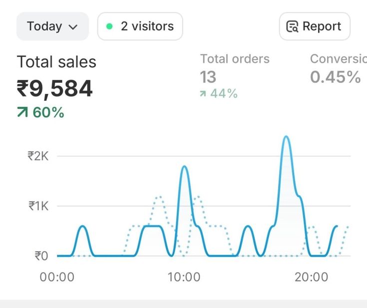 students sales dashboard from selling digital products