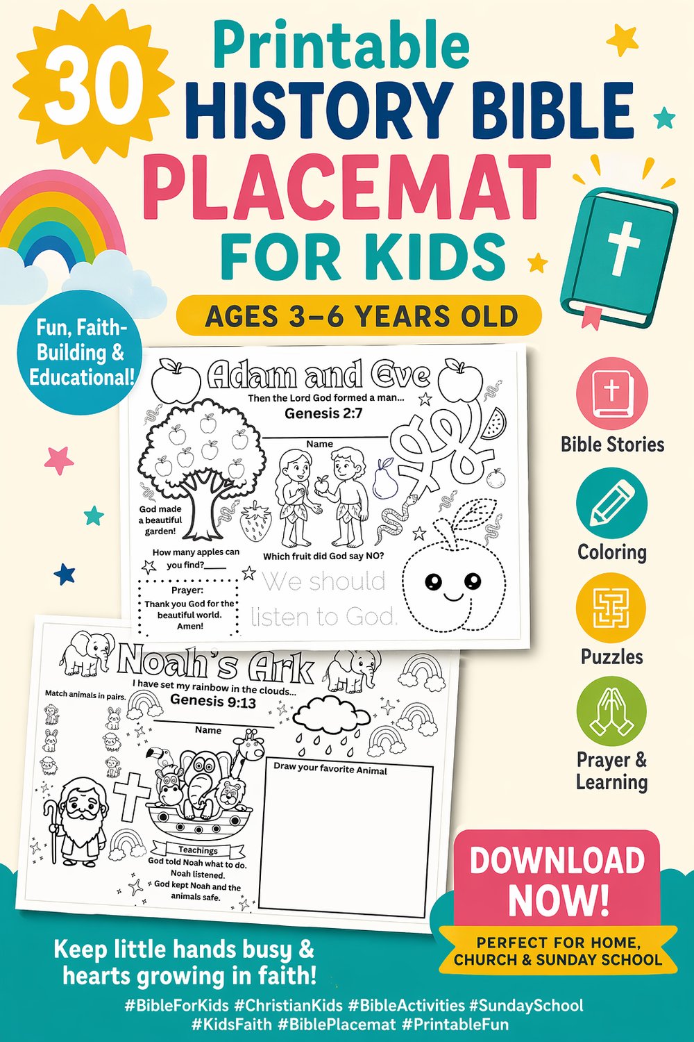 Printable History Bible for kids