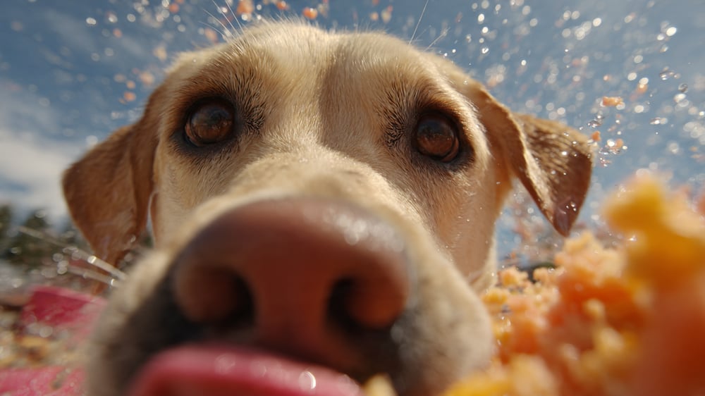 max the labrador feeding with the shine booster recipe