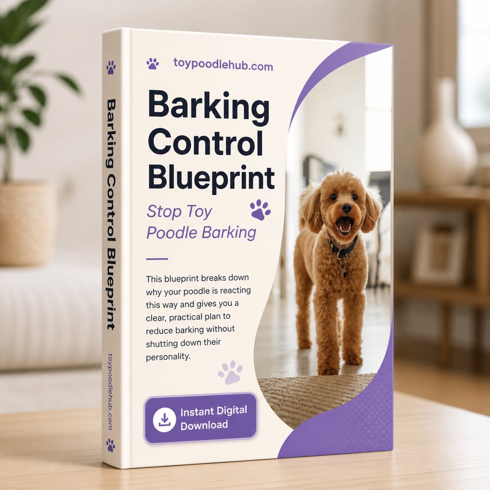 Barking control blueprint toy poodle