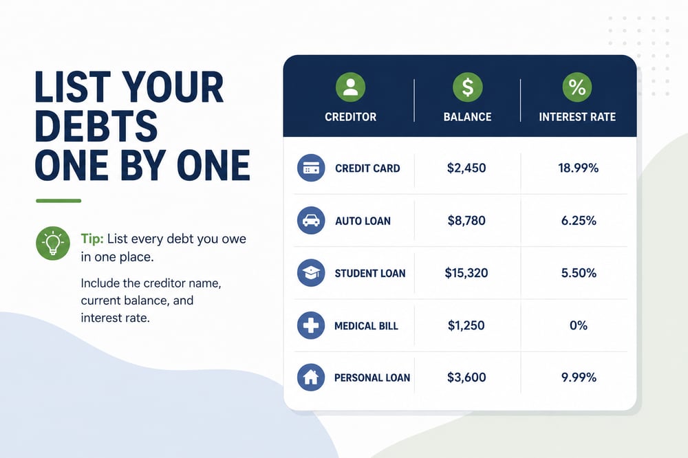 How to Organize Multiple Debts in One Simple System