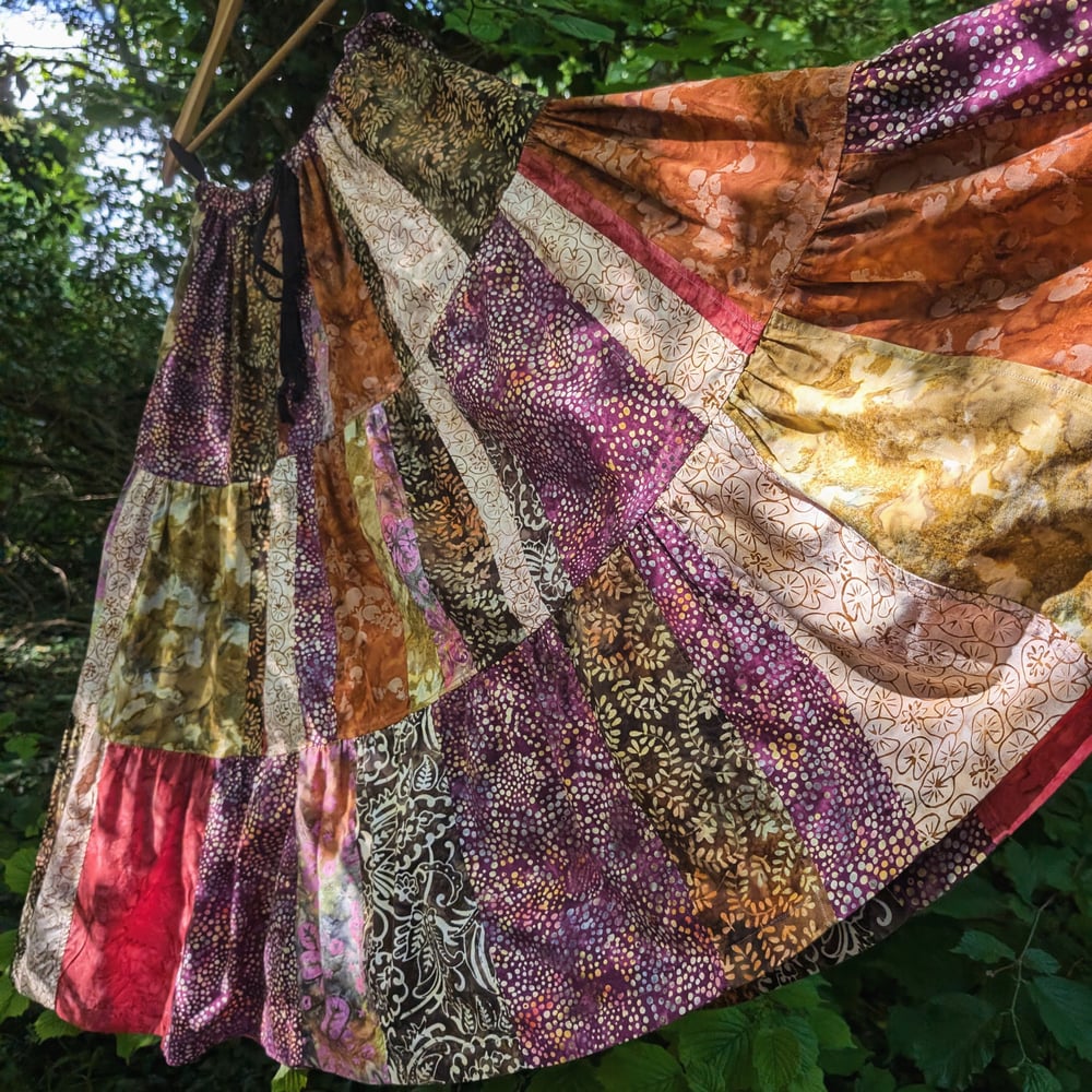 Patchwork skirt PDF sewing pattern
