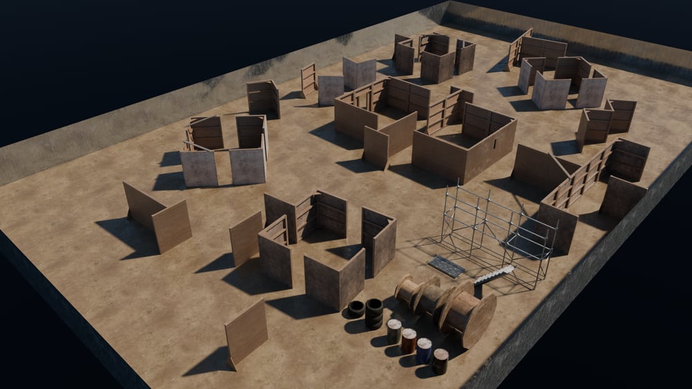 Modular FPS/TPS Field Kit – CQB Training & Combat Field Assets