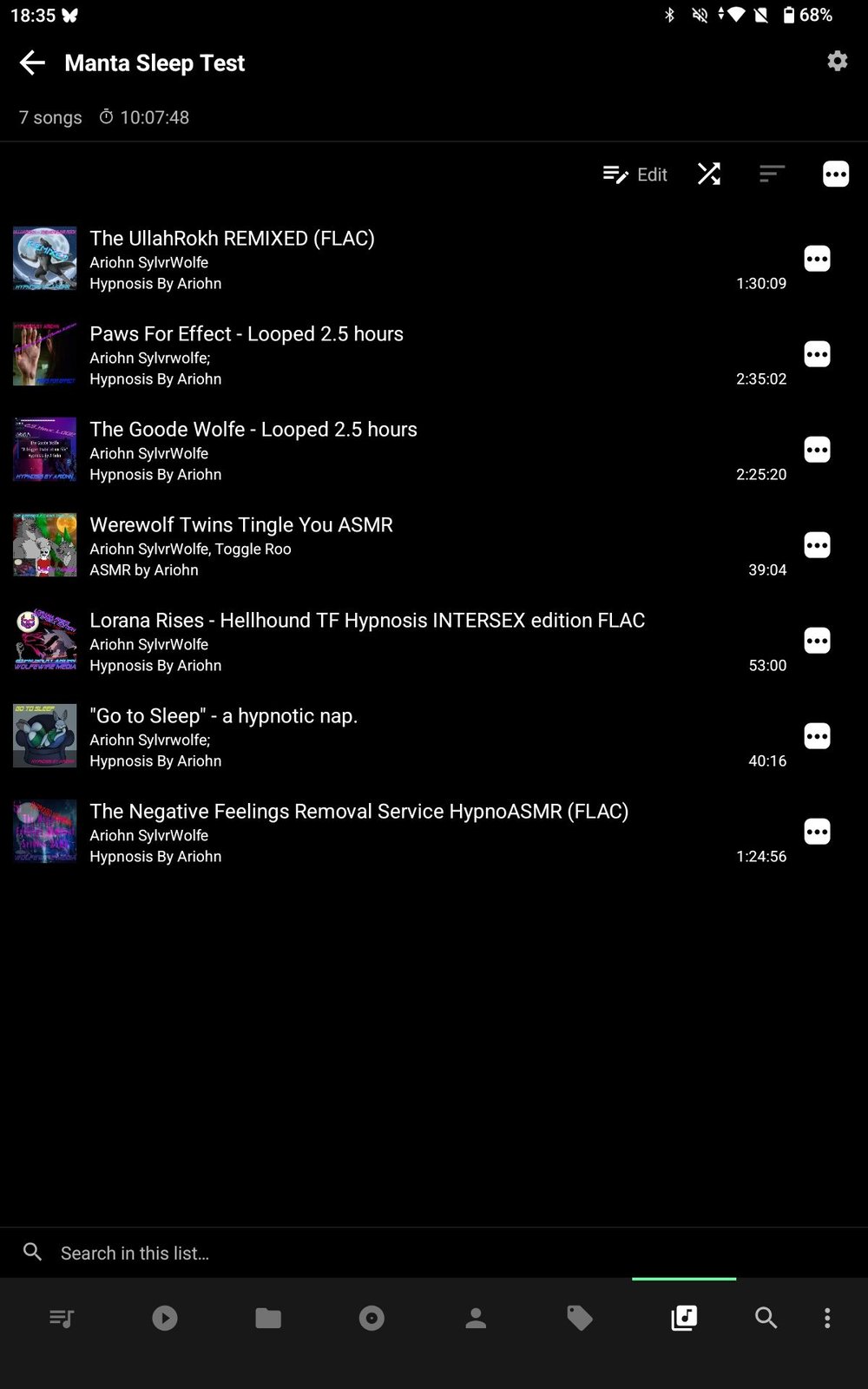 Playlist for Sleep Mask