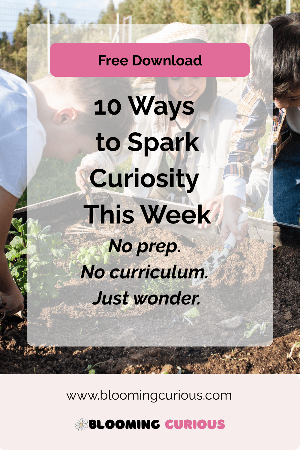 10 Ways to spark curiosity this week. No prep. No curriculum. Just wonder