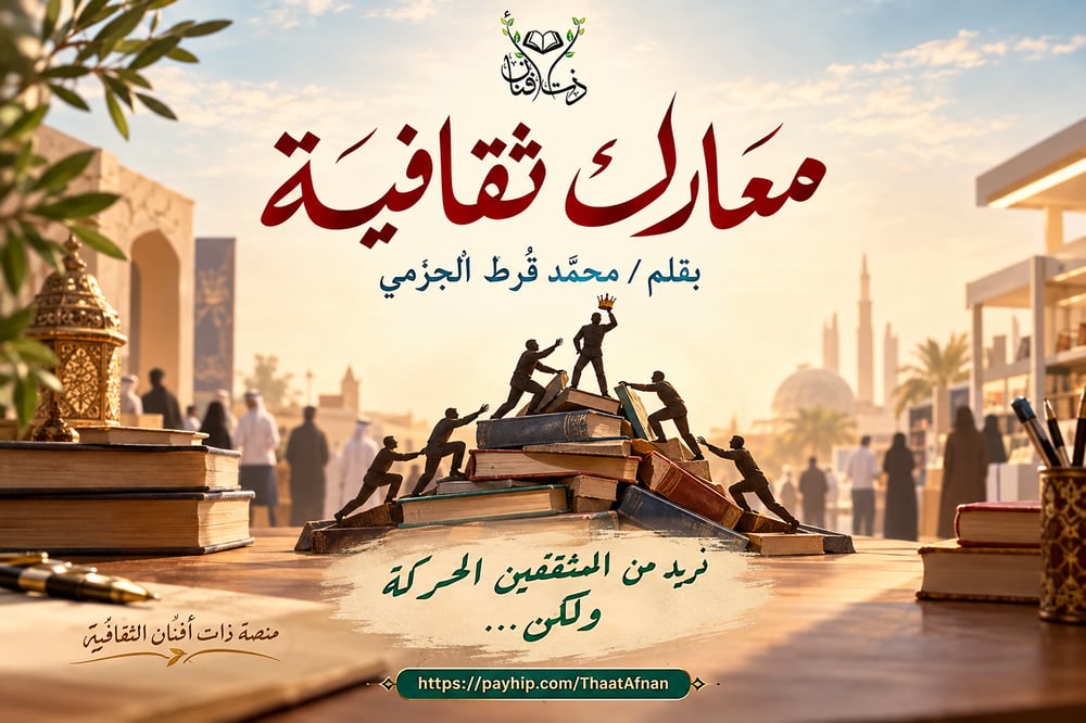 مقالة: معارك ثقافية - بقلم: محمد قرط الجزمي
