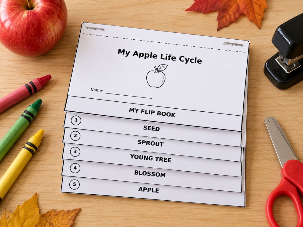 Apple Life Cycle Activities for Kindergarten