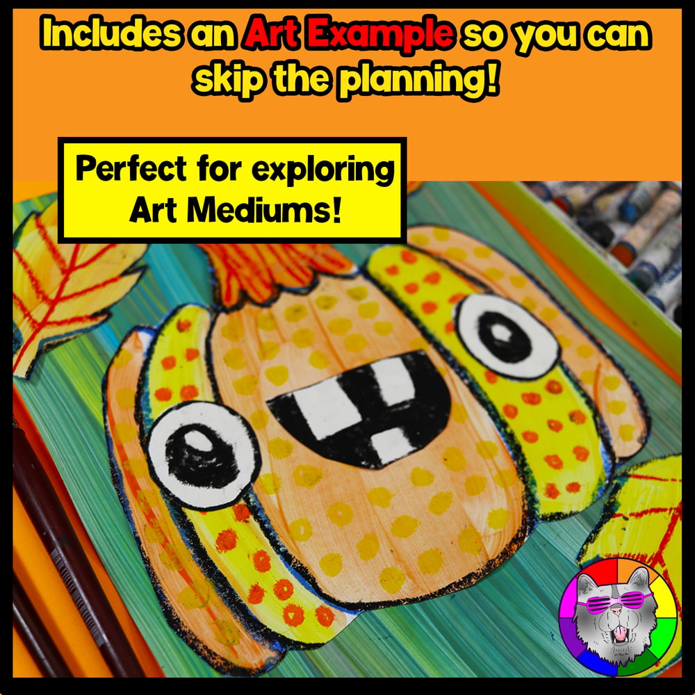 Pumpkin Art Lesson Autumn Art Project Fall Art Activity Fall Art Project – image 3
