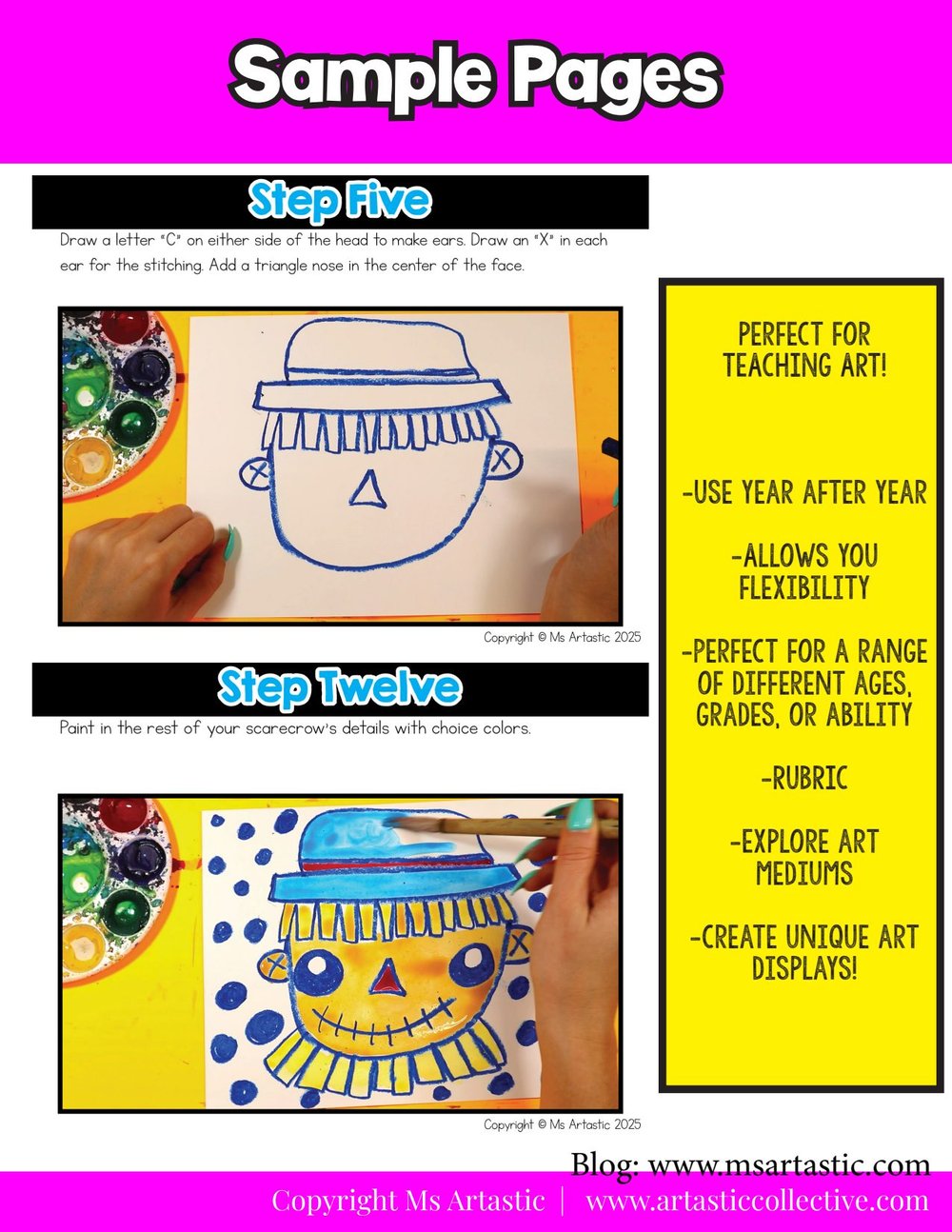 Autumn Scarecrow Art Lesson Fall Scarecrow Art Project Reading Comprehension – image 7