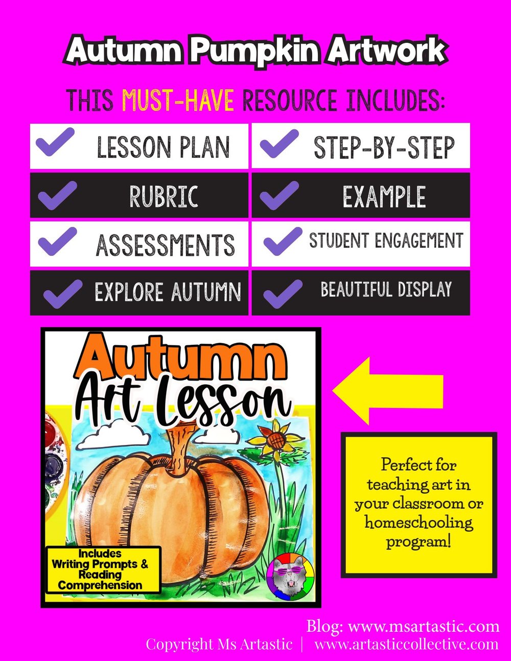 Autumn Pumpkin Art Lesson Fall Pumpkin Art Project Activity Reading Writing Art – image 5