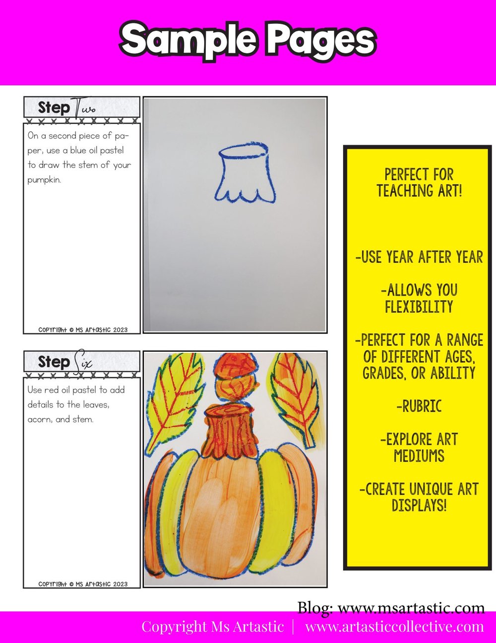 Pumpkin Art Lesson Autumn Art Project Fall Art Activity Fall Art Project – image 7