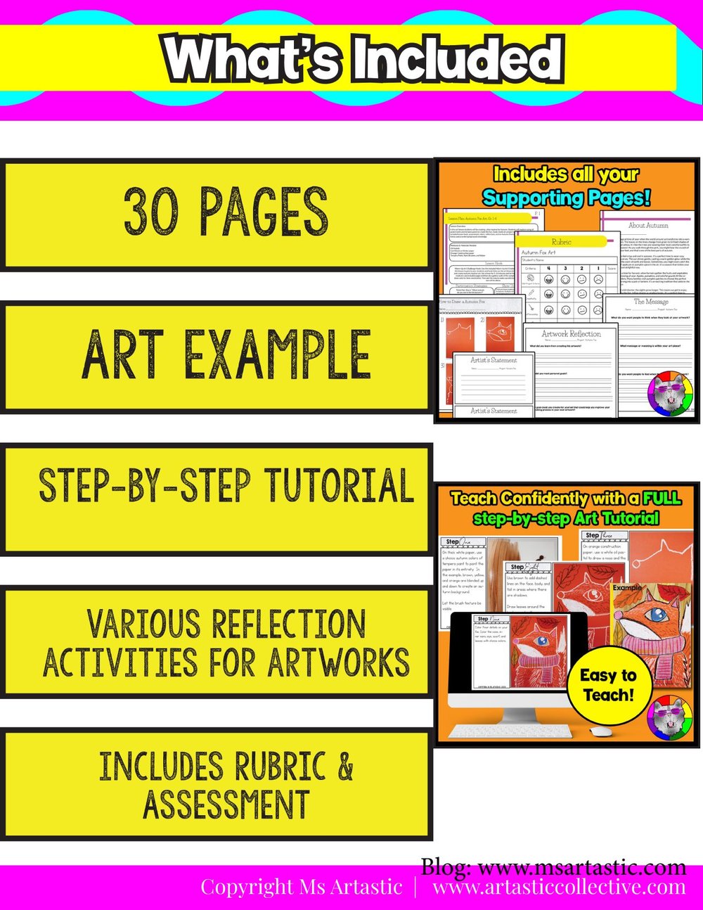 Art Project Autumn Art Lesson Fall Fox Artwork October September Art Activity – image 6