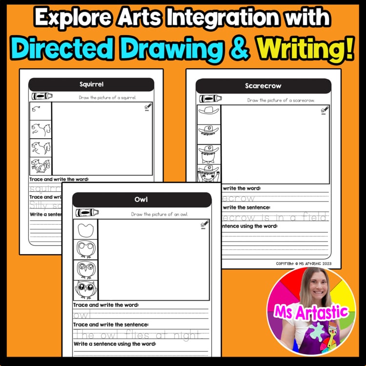 November Writing Practice Directed Drawing Fall Write and Draw Sentence Writing – image 3