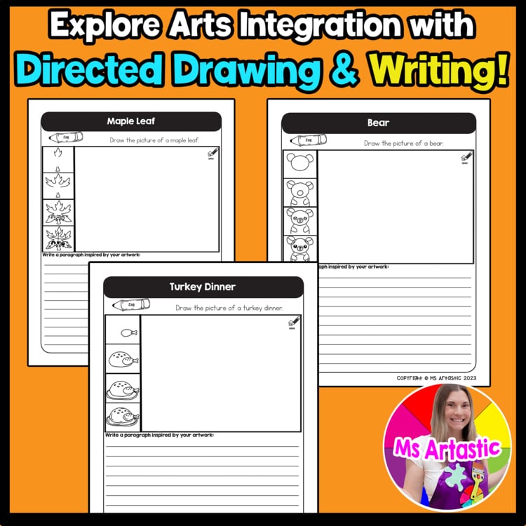 November Writing Practice Directed Drawing Fall Write and Draw Paragraph Writing – image 3