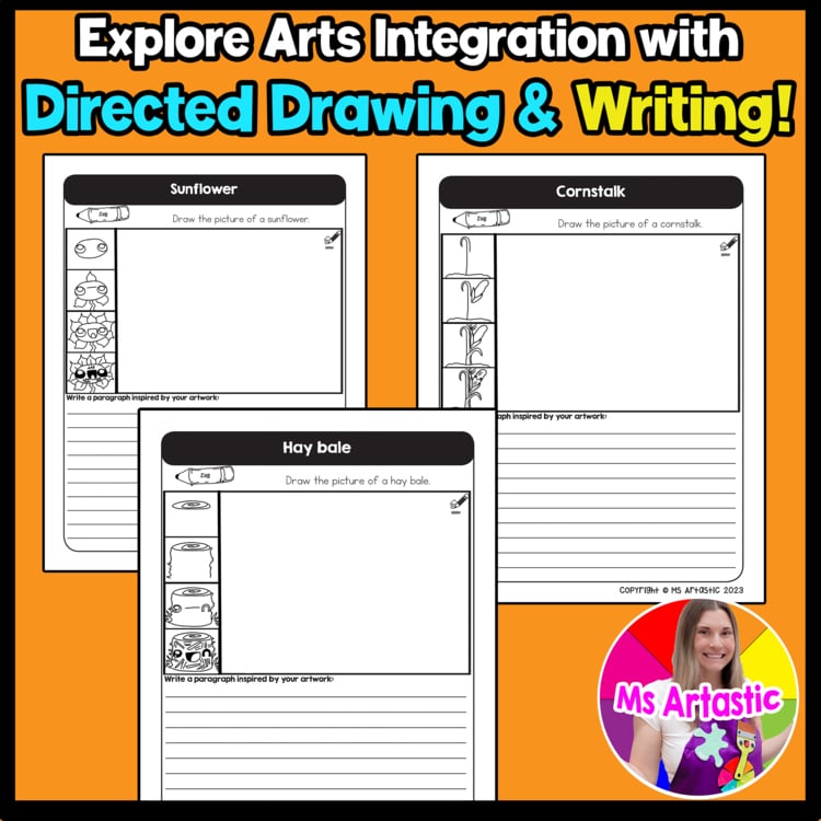 September Writing Practice Directed Drawing Fall Paragraph Writing and Draw – image 3