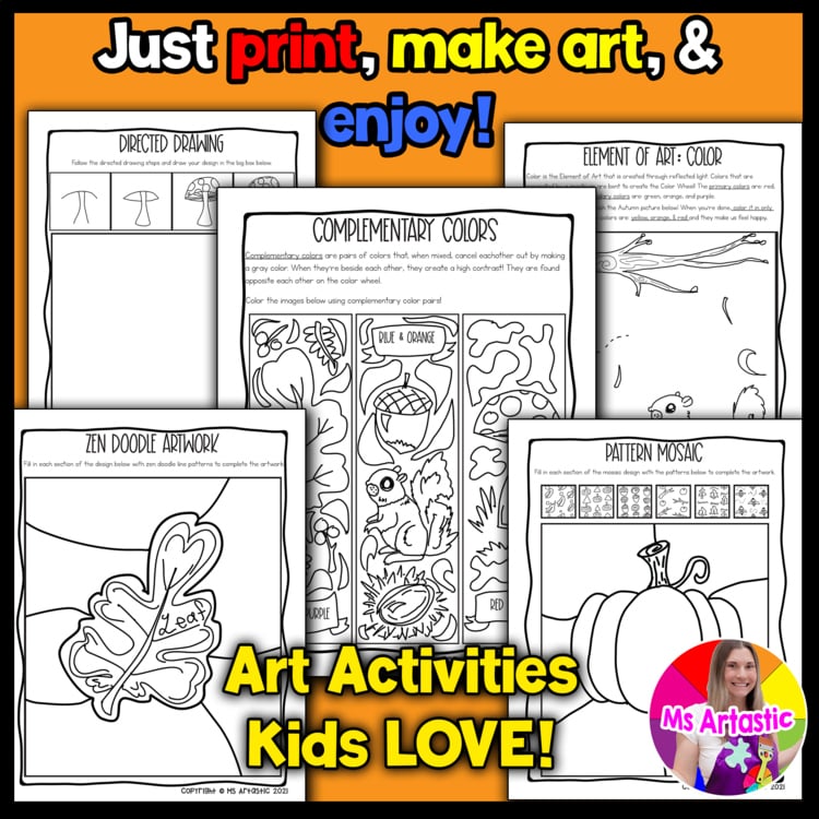 Autumn Activities Autumn Art Activities Autumn Art Lessons Autumn Art Sub Plans – image 2