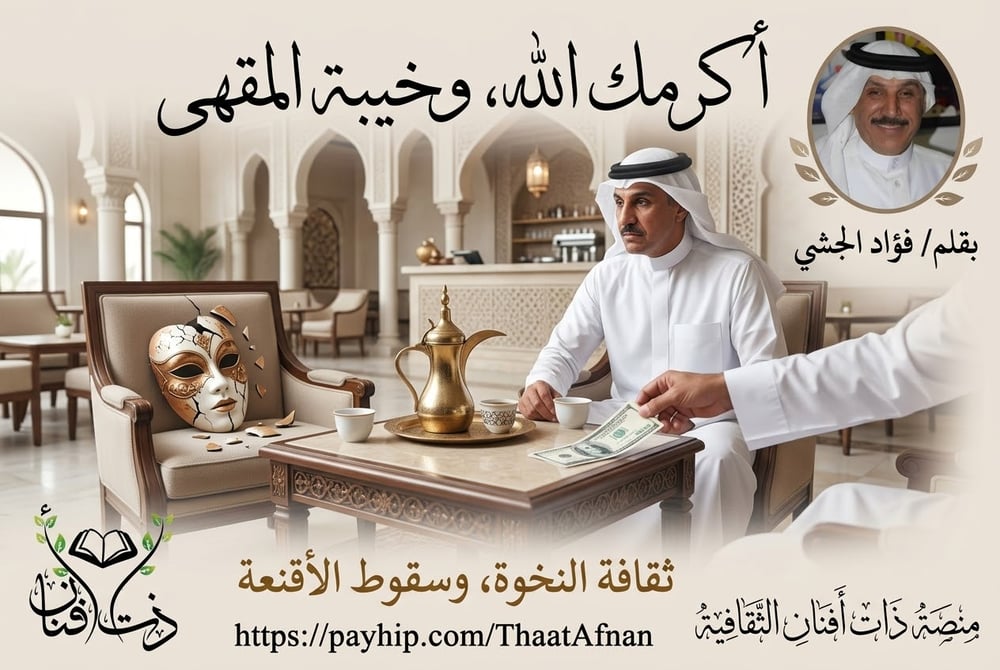 مقالة: أكرمك الله، وخيبة المقهى/ بقلم: فؤاد الجشي