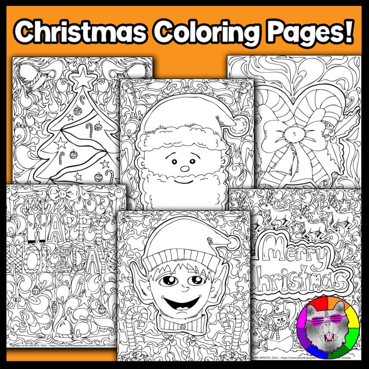 Christmas Coloring Pages Coloring Sheets December Activities Coloring Worksheets – image 2