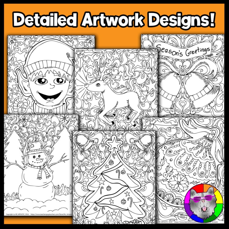 Christmas Coloring Pages Coloring Sheets December Activities Coloring Worksheets – image 3