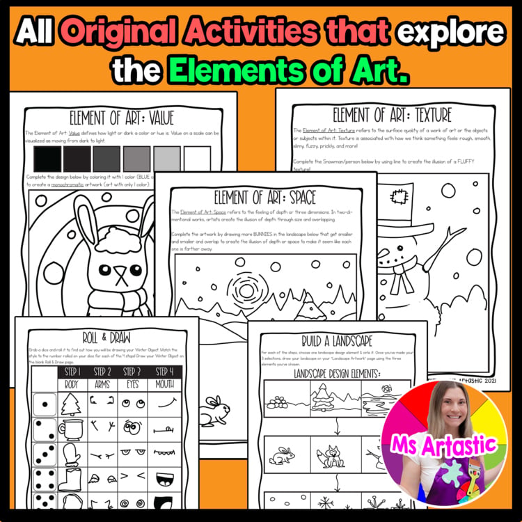Winter Activities Winter Art Activities Winter Art Lessons Winter Sub Plans Art – image 4