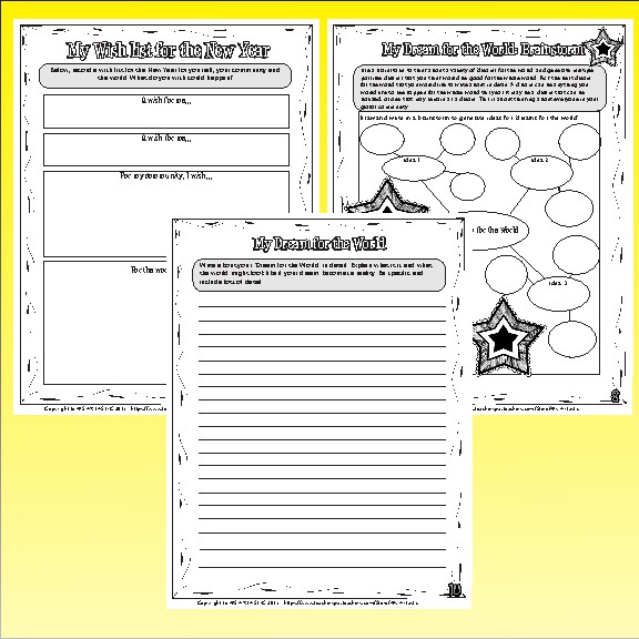 New Year’s Resolutions and Goals Booklet, Worksheets & Activities – image 4