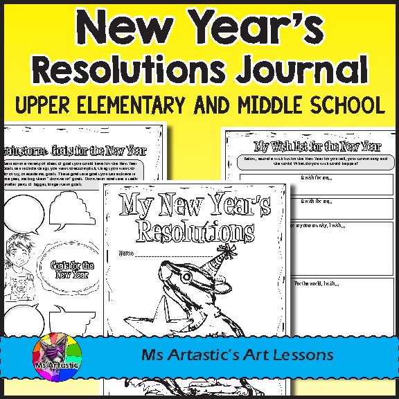 New Year’s Resolutions and Goals Booklet, Worksheets & Activities