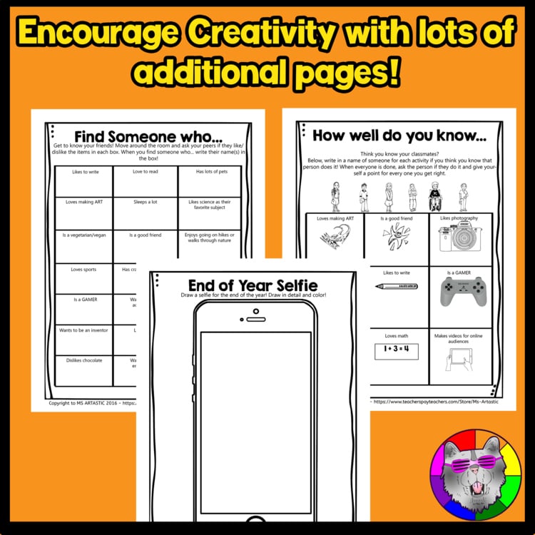 End of the Year Activities Worksheets Memories Reflections for Middle School – image 2