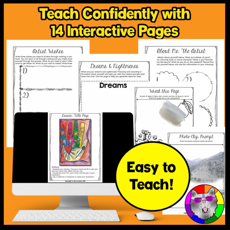 Middle School Sketchbook Art Lessons Projects Sketchbook Prompts Visual Journals – image 3