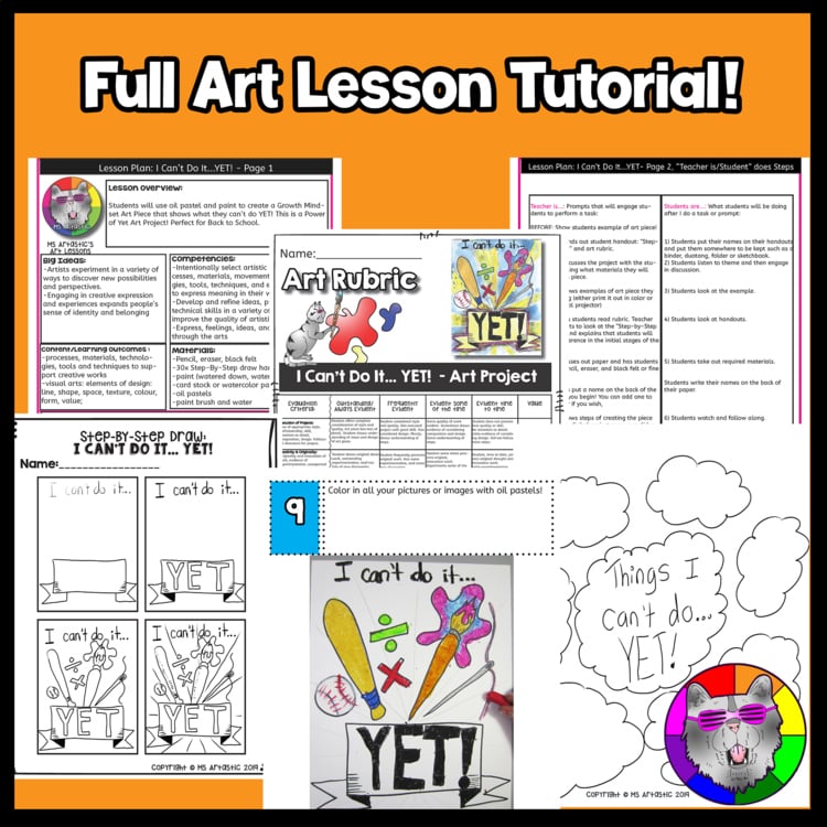 Growth Mindset Art Lesson SEL Art Project Growth Mindset Art Activity – image 3
