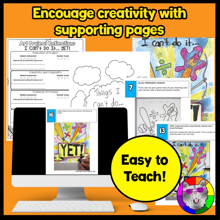 Growth Mindset Art Lesson SEL Art Project Growth Mindset Art Activity – image 4