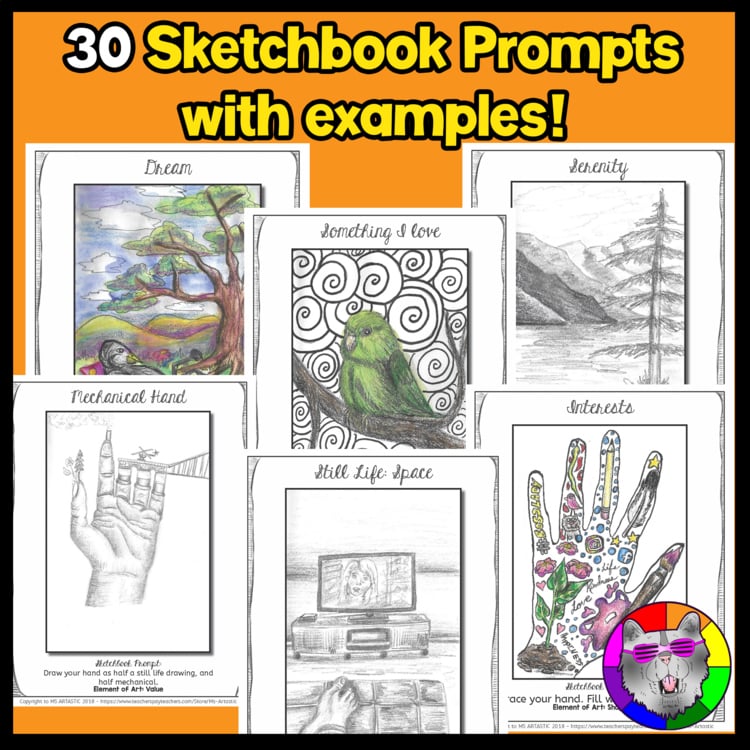 High School Sketchbook Art Lessons Sketchbook Art Prompts Visual Journals – image 2