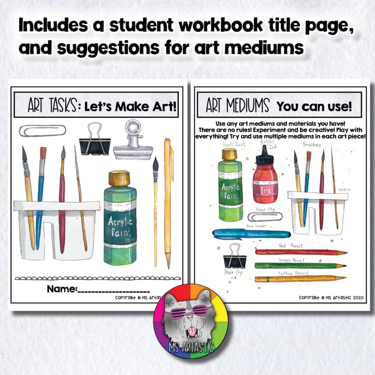 14 Art Lessons Homeschooling Bell Ringers Fast Finishers Art Sub Plans – image 2