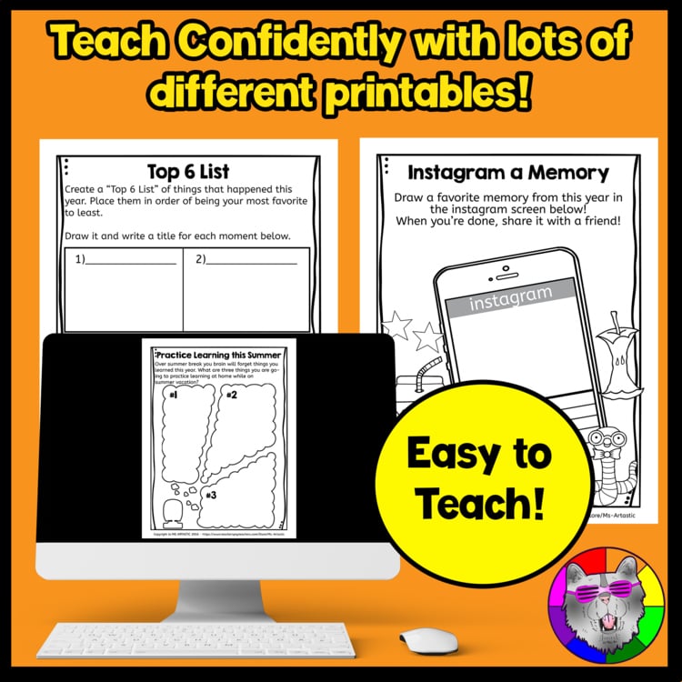 End of the Year Activities Reflections Memories Worksheets Elementary Printables – image 3