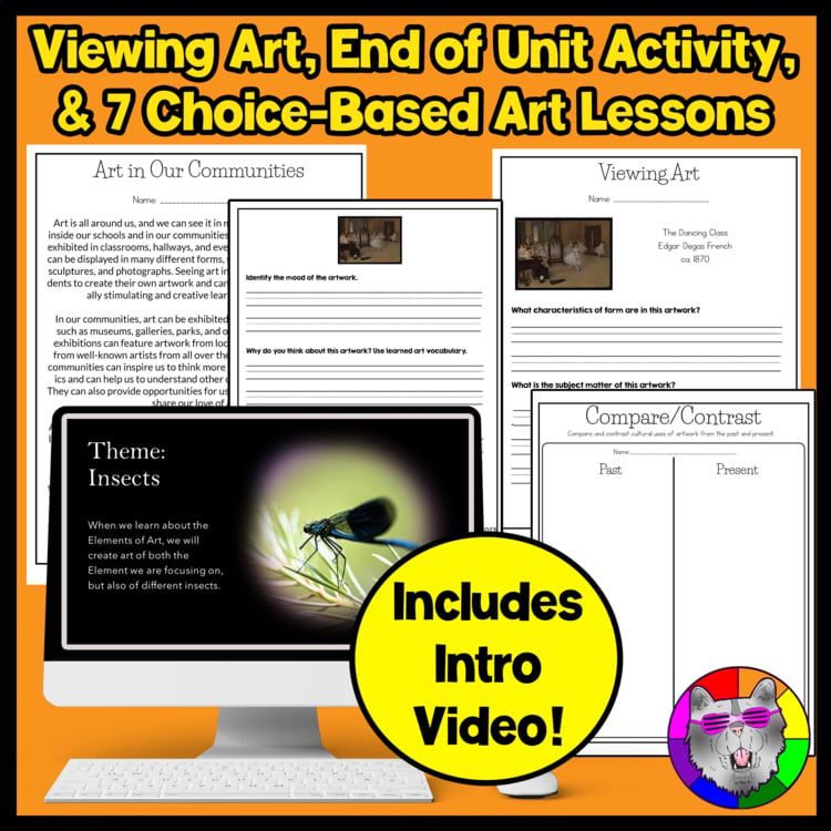 2nd Grade Art Projects Elements of Art 2nd Grade Art Lessons Insects Activities Worksheets – image 4