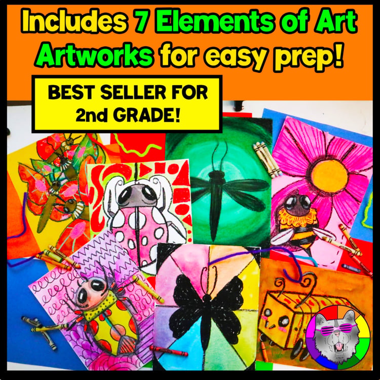 2nd Grade Art Projects Elements of Art 2nd Grade Art Lessons Insects Activities Worksheets – image 2