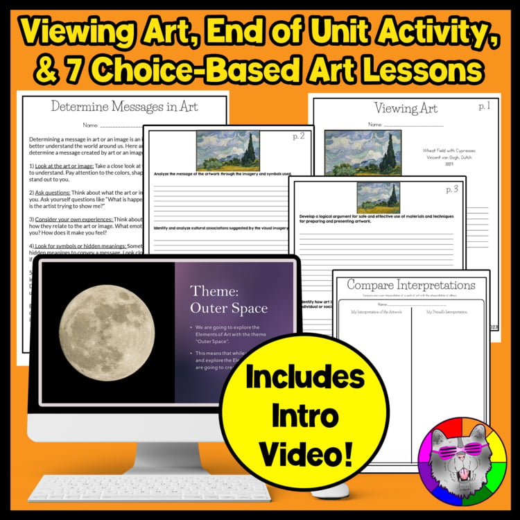 5th Grade Art Projects Elements of Art 5th Grade Art Lessons Space Activities Worksheets – image 4