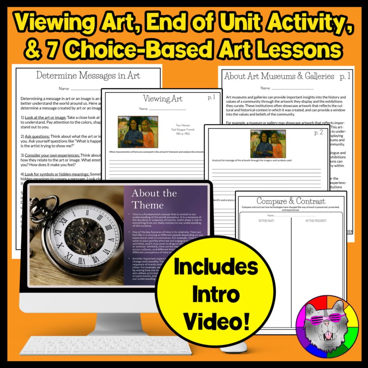 7th Grade Elements of Art Projects 7th Gr Art Lessons Time Activities Worksheets – image 4
