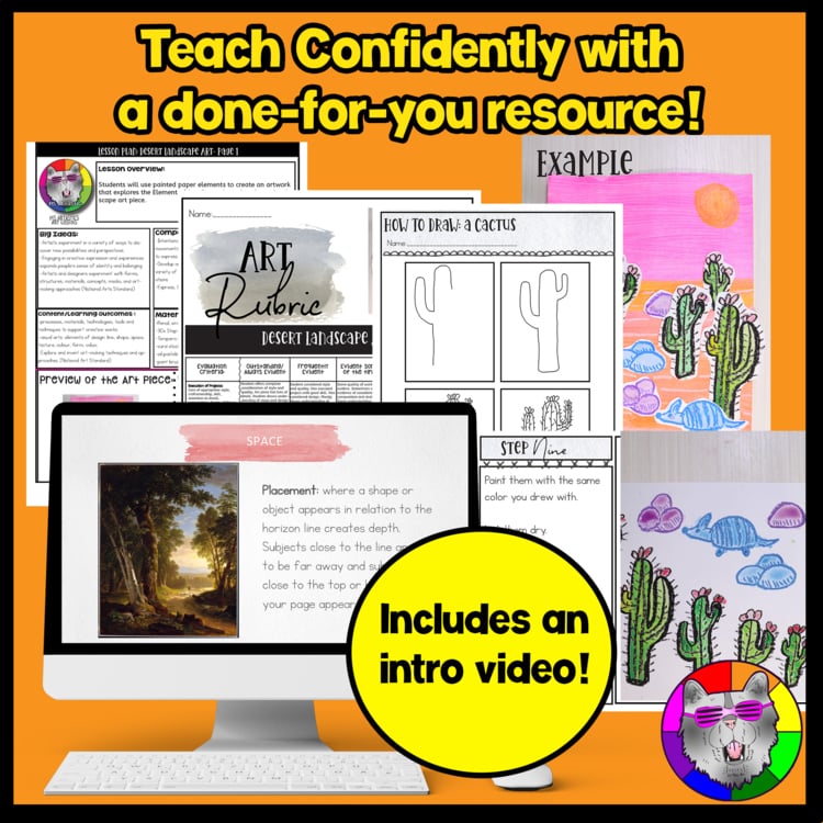 Elements of Art Space Art Lessons Art Projects Worksheets Art Activities BTS – image 2