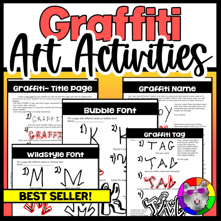 Graffiti Art Lessons Drawing Worksheets Graffiti Art Project Activities Draw