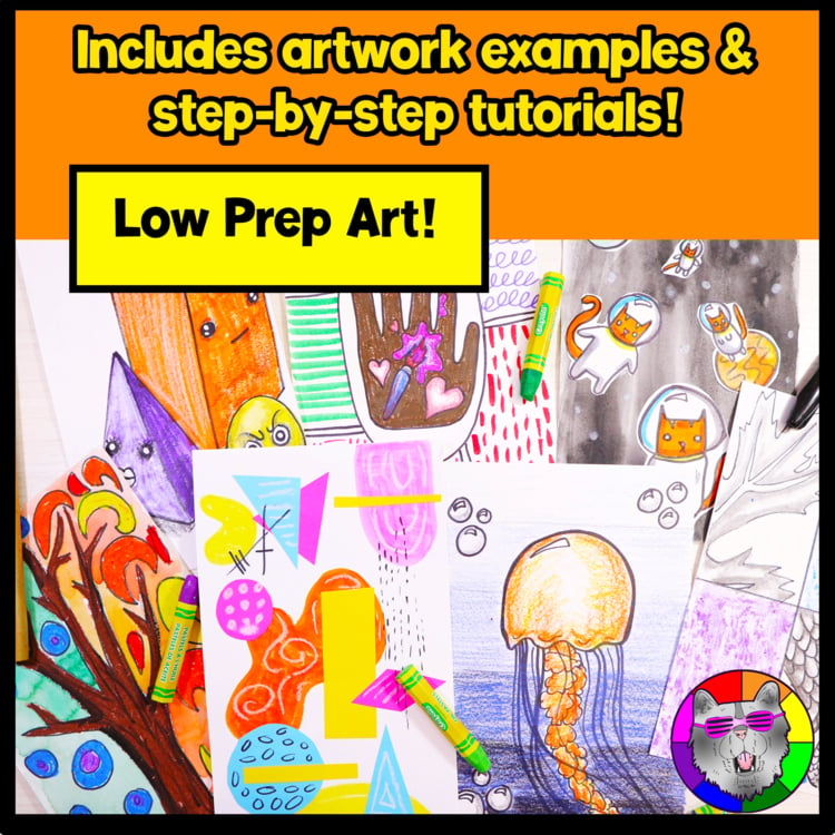 Elements of Art Project Art Lessons Art Activities First Week Art Sub Plans – image 2