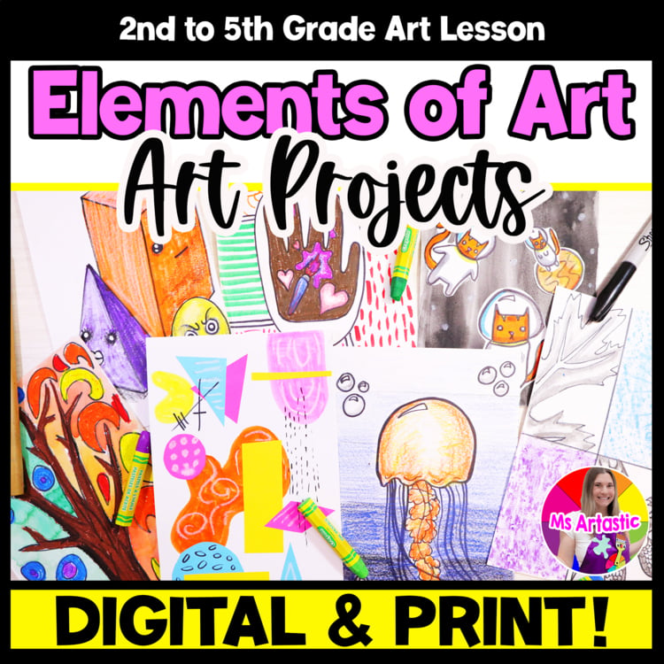 Elements of Art Project Art Lessons Art Activities First Week Art Sub Plans