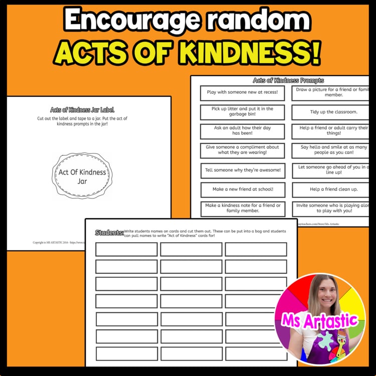 Acts Of Kindness Activities Kindness Prompts Kindness Bucket Filling Activities – image 4