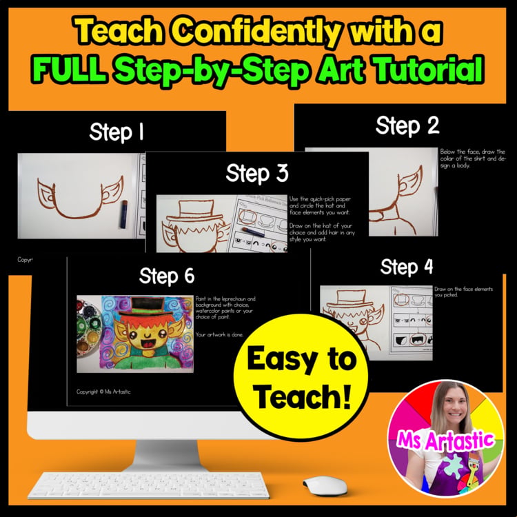 Reflective Statement Language St Patricks Day Art Lesson St Patricks | Ms Artastic
